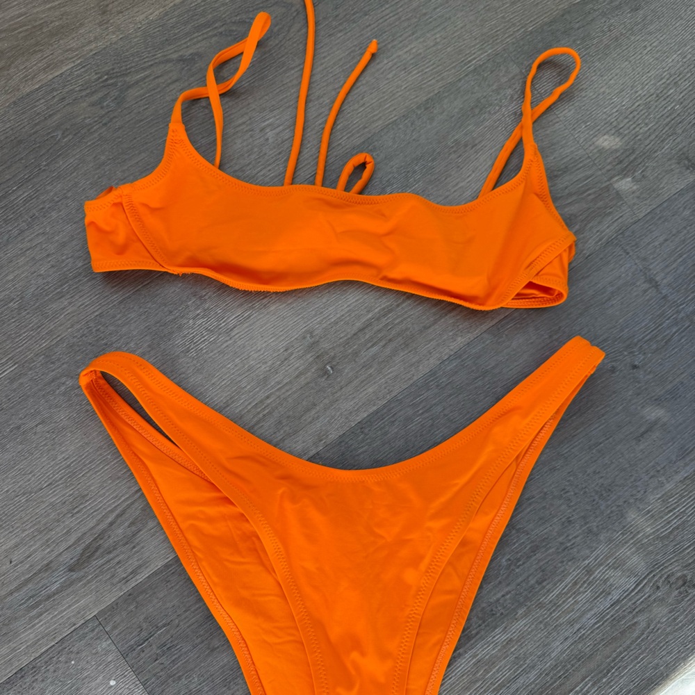 SKIMS Bold Orange Swimwear - Picture 2 of 7